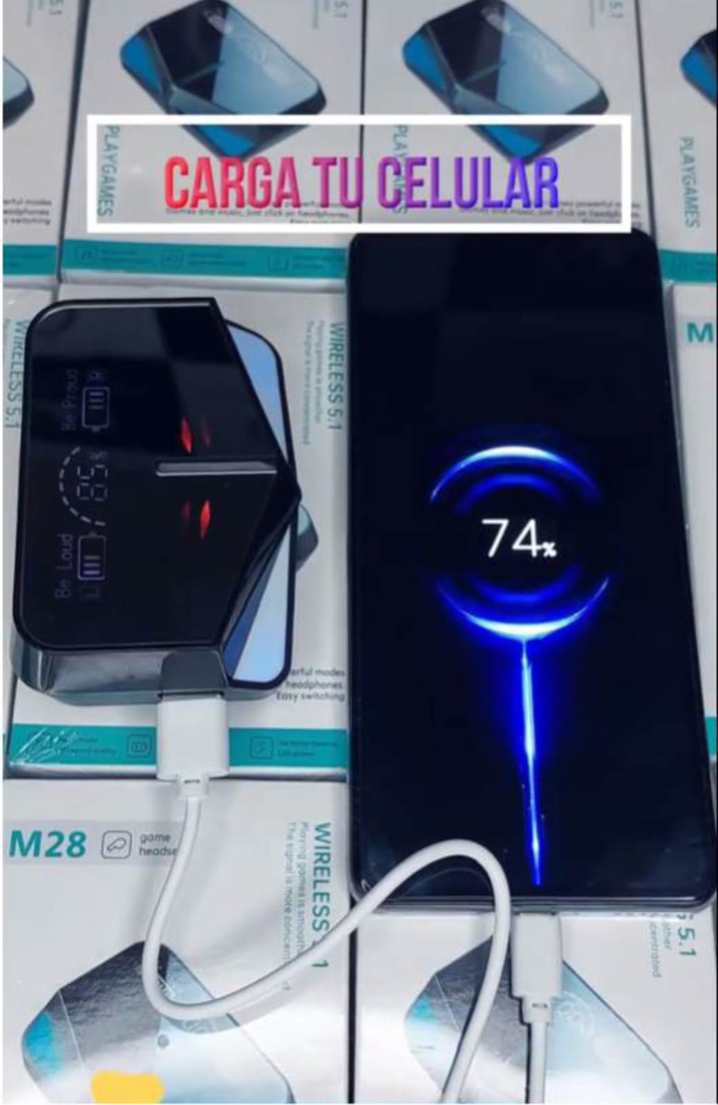 AUDÍFONOS GAMER M28 INALÁMBRICOS