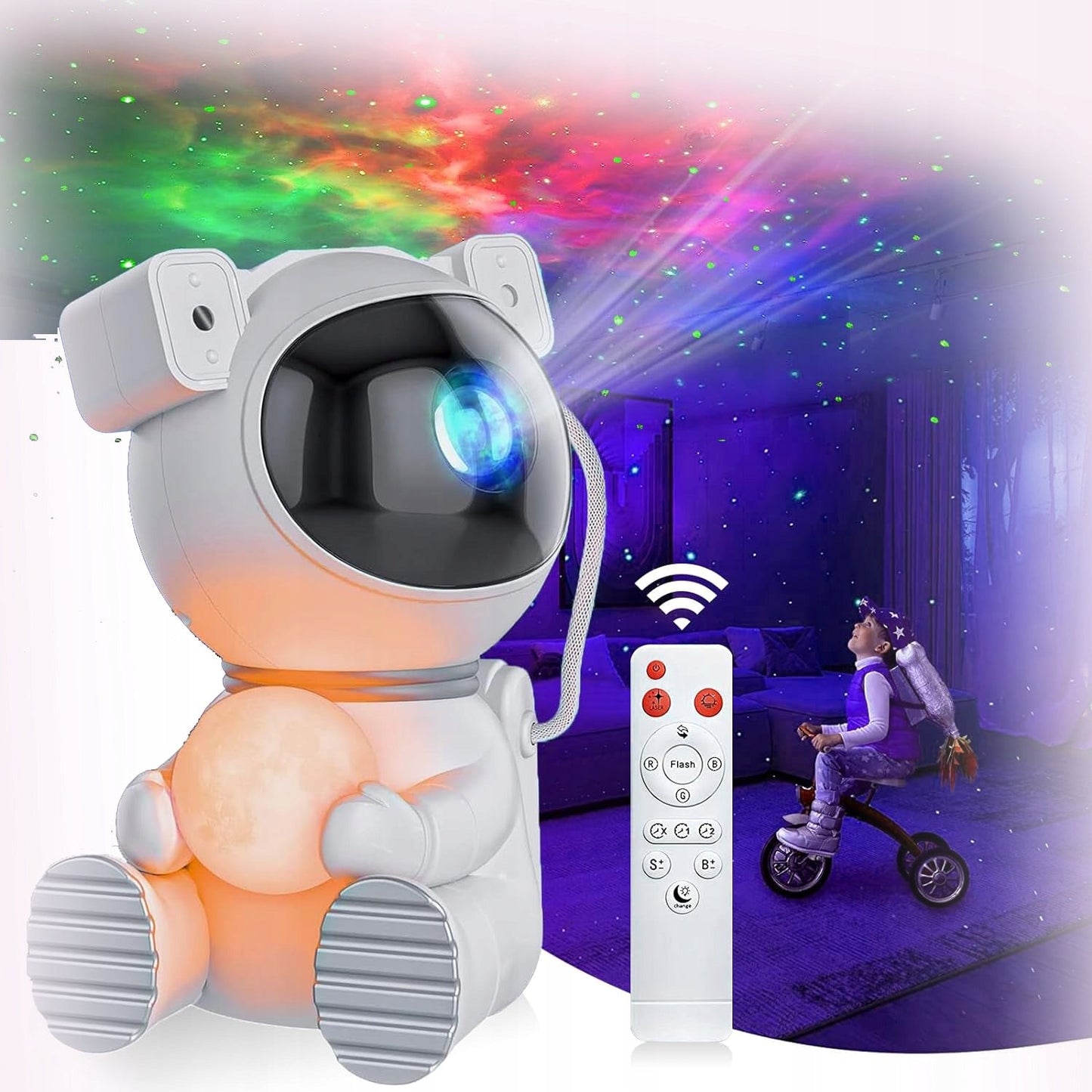 ASTRONAUTA CON LUZ NOCTURNA