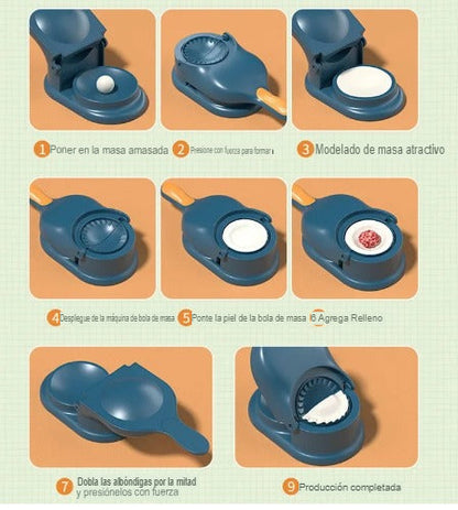 MAQUINA PRIMIUM PARA MINI EMPANADAS 2 EN 1