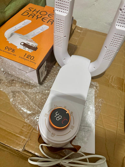 SECADOR ELÉCTRICO DE ZAPATOS  PORTATIL CON LUZ UV