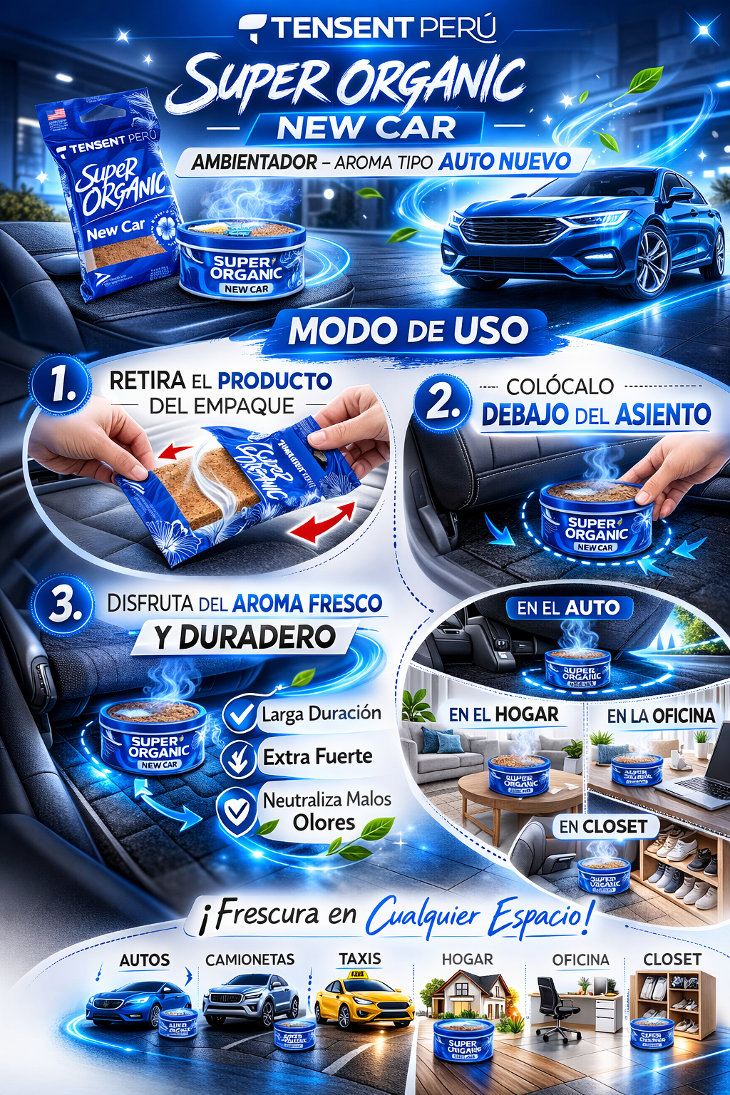 Super Organic New Car – Aroma Premium Tipo Auto Nuevo
