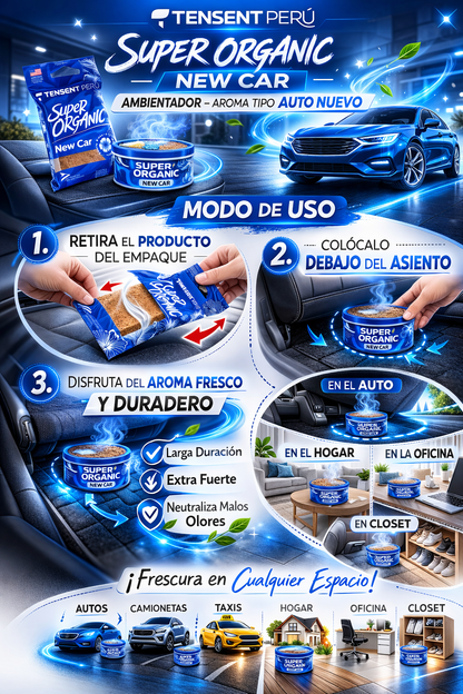 Super Organic New Car – Aroma Premium Tipo Auto Nuevo